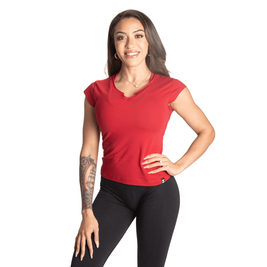 Better Bodies Raw Energy Tee | Soft Brushed Material | Raw Edges | 95% Cotton and 5% Elastane |