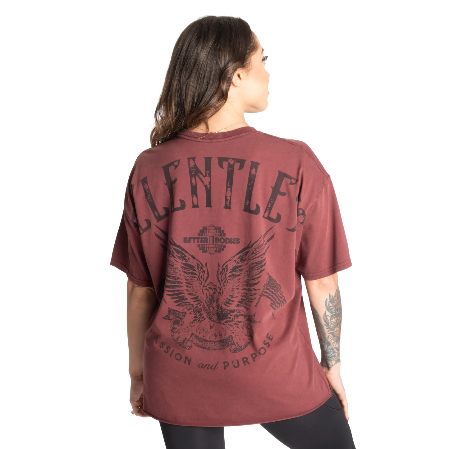 Better Bodies Relentless Tee | Oversized | Washed Vintage Look |