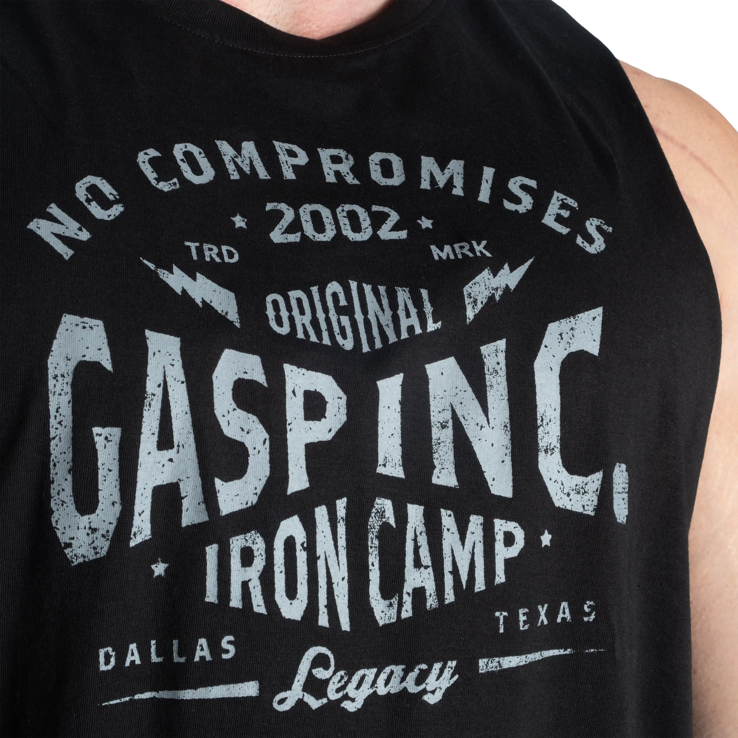 Gasp Original Cut Out Tank | Soft Hand Feel | Raw Edges |