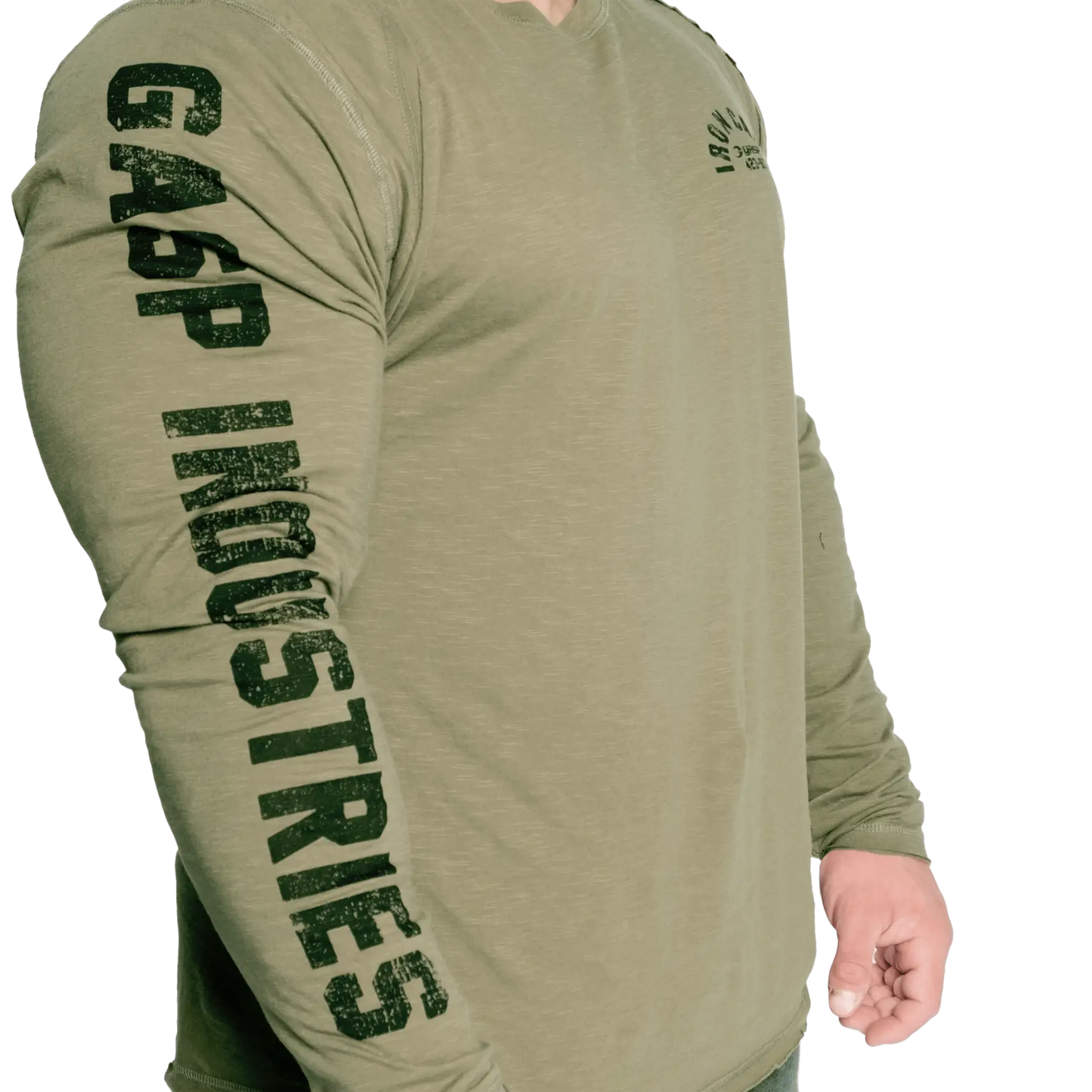 Gasp Throwback LS Tee | 100% Slub Cotton | Raw Edges |