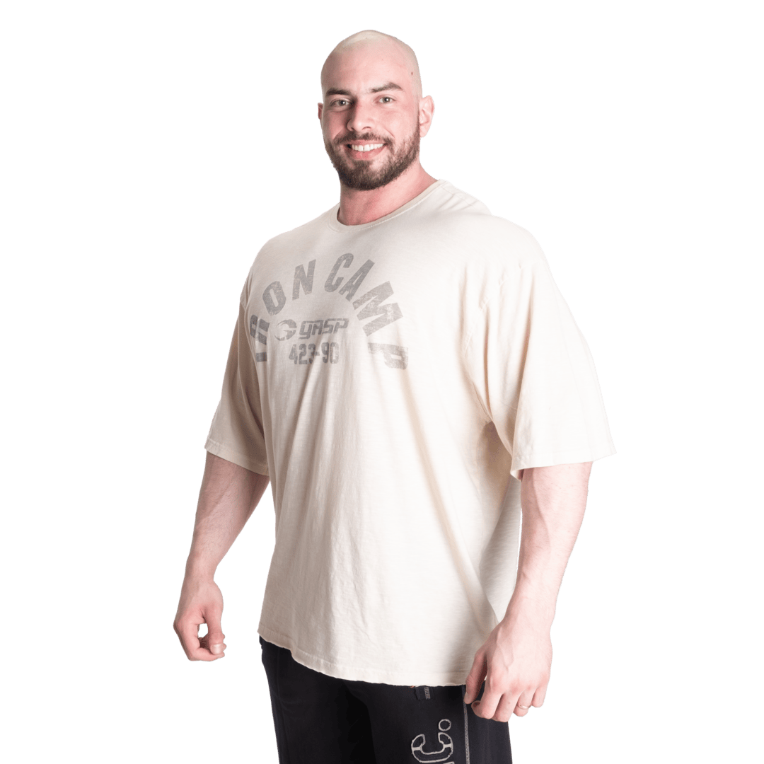 Gasp Throwback Iron Tee| Oversized | 100% Soft breathable Slub Cotton |