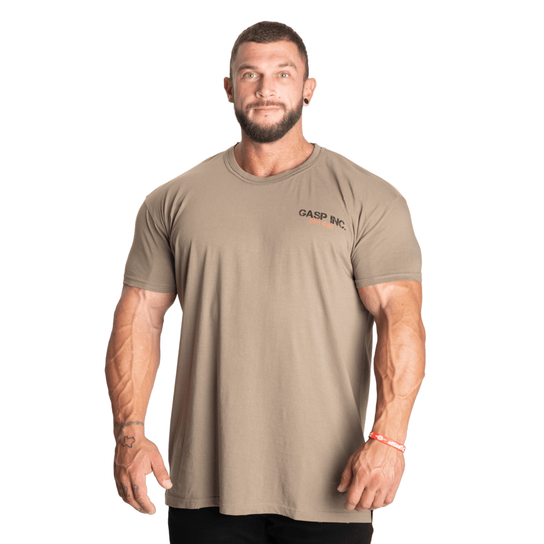 Gasp Utility Street Tee | 100% Cotton | Fit Around Chest/Shoulders | Loose Around Waist | Washed Vintage Look |