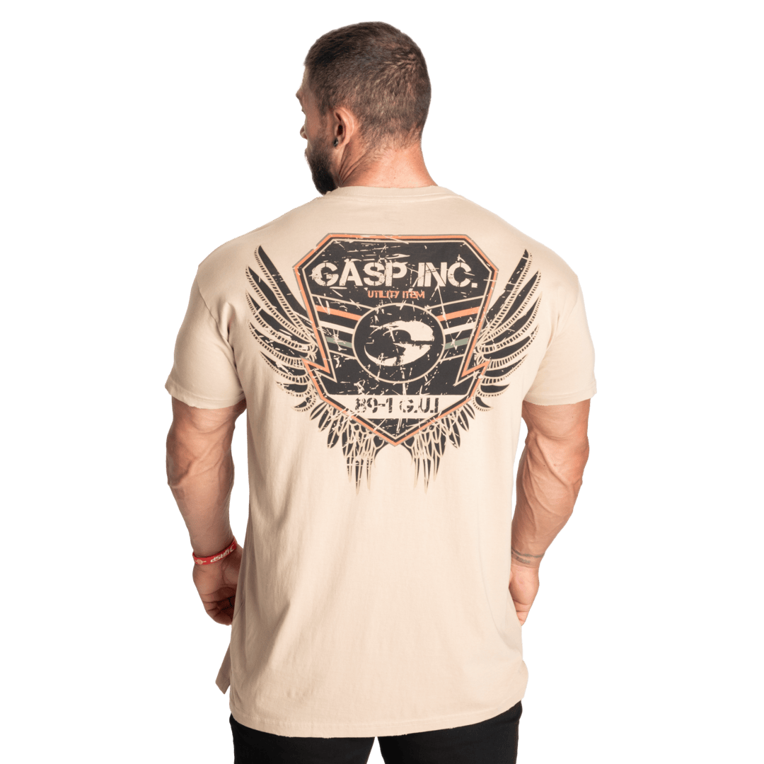 Gasp Utility Street Tee | 100% Cotton | Fit Around Chest/Shoulders | Loose Around Waist | Washed Vintage Look |