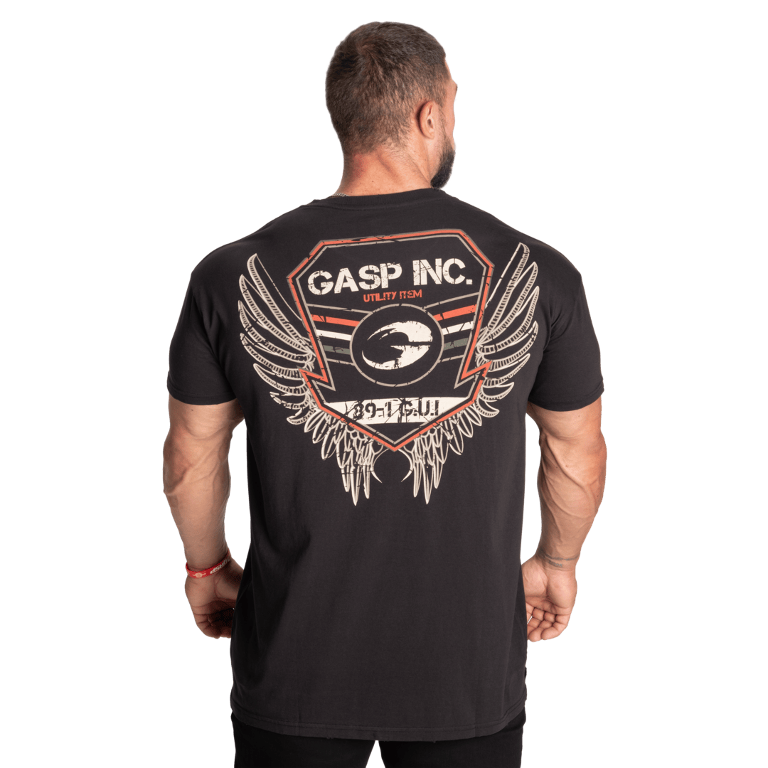 Gasp Utility Street Tee | 100% Cotton | Fit Around Chest/Shoulders | Loose Around Waist | Washed Vintage Look |