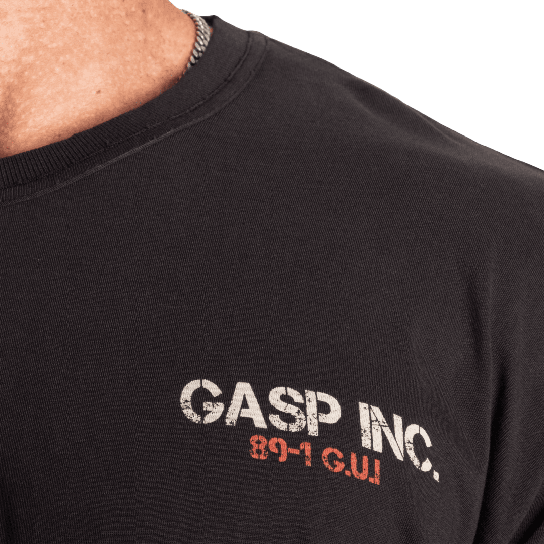 Gasp Utility Street Tee | 100% Cotton | Fit Around Chest/Shoulders | Loose Around Waist | Washed Vintage Look |