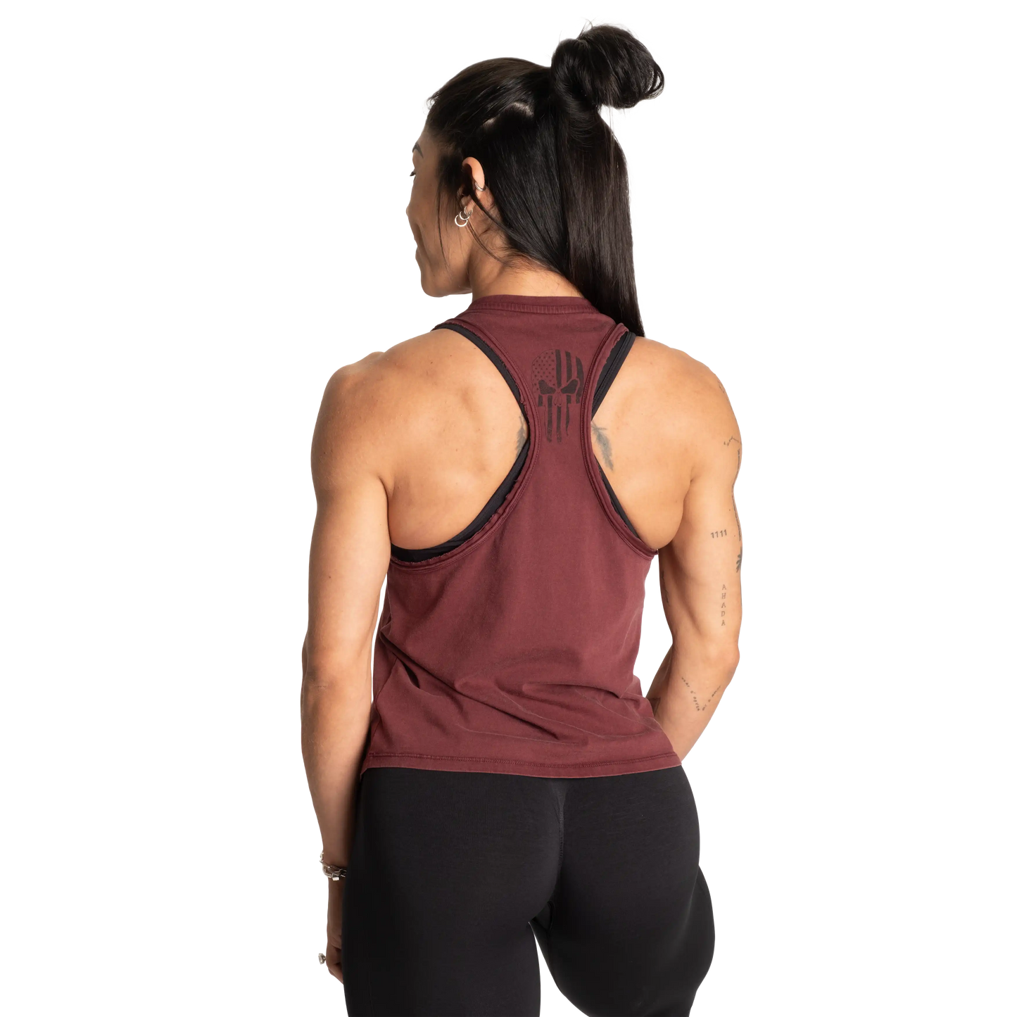 Better Bodies Skull Empire Tank | Soft Washed Cotton | Vintage Look | Raw Edges |