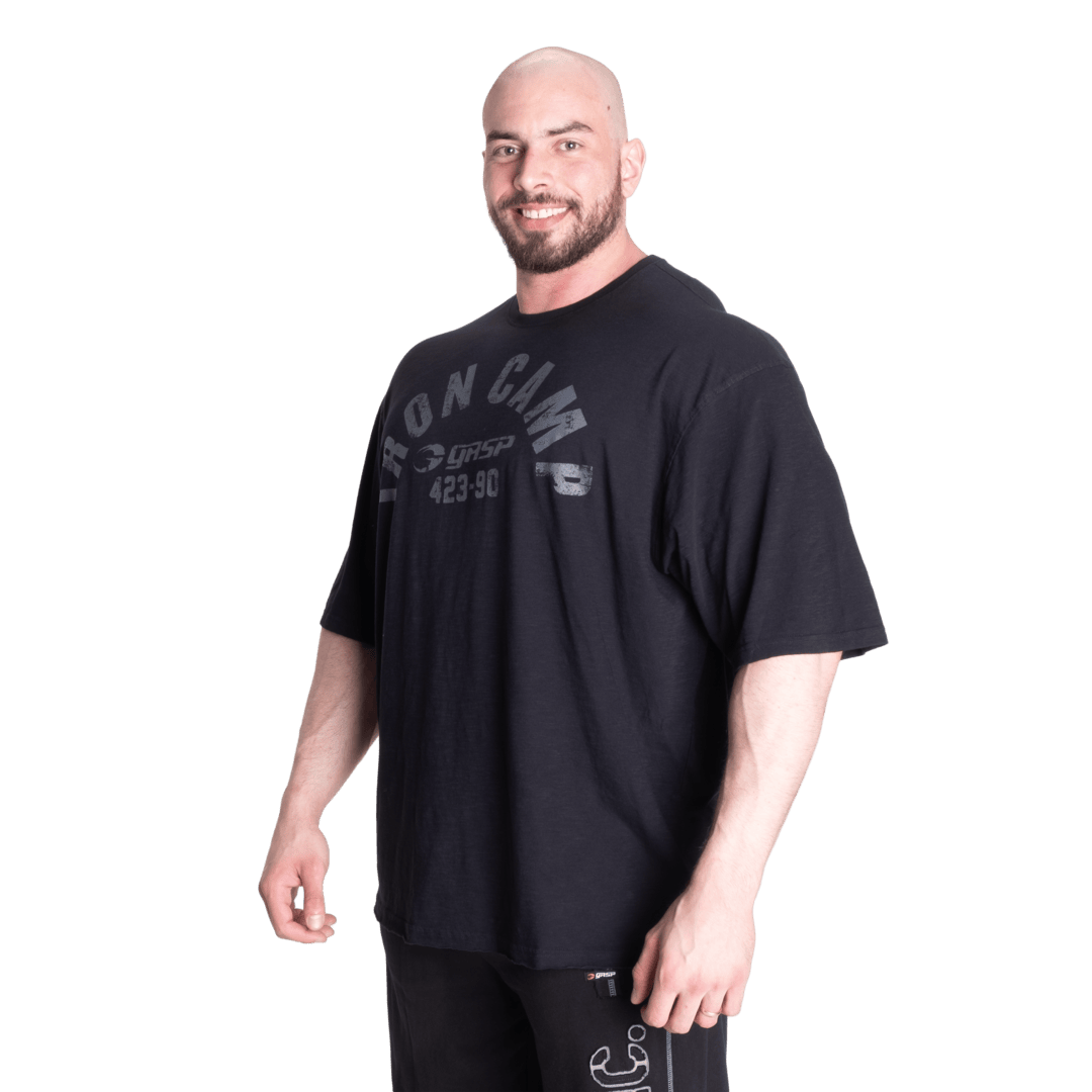 Gasp Throwback Iron Tee| Oversized | 100% Soft breathable Slub Cotton |