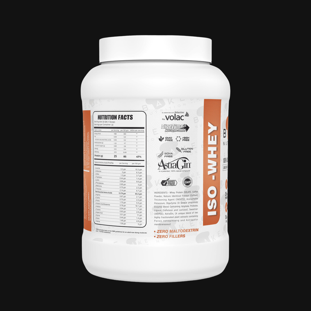 Bake Nutrition Whey ISO 90% | Grass Fed Whey | Infused with DigeZyme® and AstraGin® |