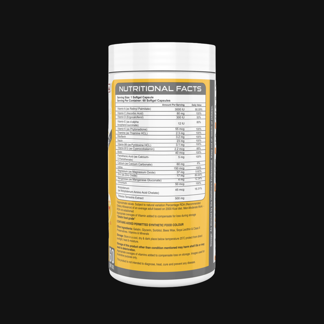 Bake Nutrition Vitamin Jar | 60 servings | Gel Capsule | High Absorption |