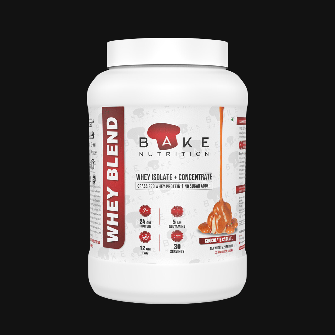 Bake Nutrition Whey Blend | Grass Fed Whey | Infused with DigeZyme® and AstraGin® | Whey Isolate & Concentrate | 27 servings |