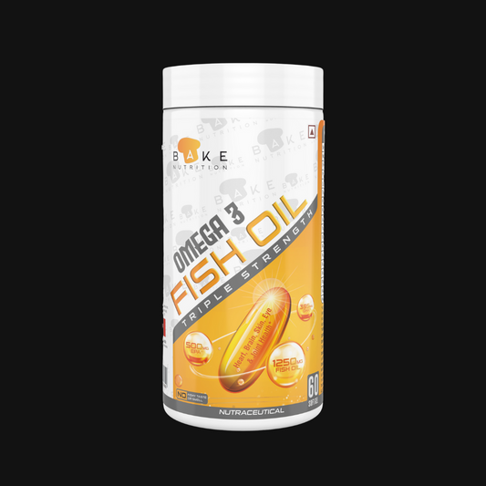 Bake Nutrition Omega 3 Fish Oil | 500EPA and 395DHA | 60 servings |