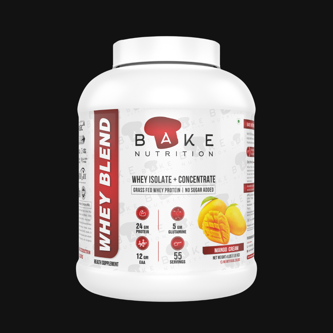 Bake Nutrition Whey Blend | Grass Fed Whey | Infused with DigeZyme® and AstraGin® | Whey Isolate & Concentrate | 55 servings |