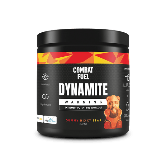 Combat Fuel Dynamite Preworkout | Laser Sharp Focus | Long Lasting Energy | 6gms of Citrulline Malate (2:1) | 400mg Caffeine | 1000mg Vitacholine™ | 200mg Patented TeaCrine® |