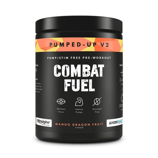 Combat Fuel Pumped Up- V2 | 6gms L- Citrulline  and 5grms of GlycerSize™ | Extreme Pump | CPD Choline for Mental Clarity and Focus |