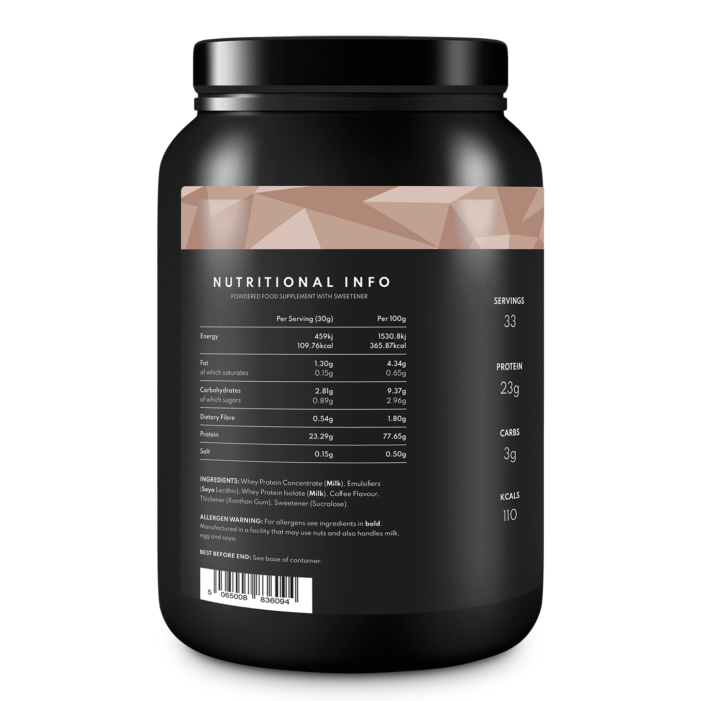 Combat Fuel Whey Protein | 24gms of Whey | 117 Calories | 33 servings |