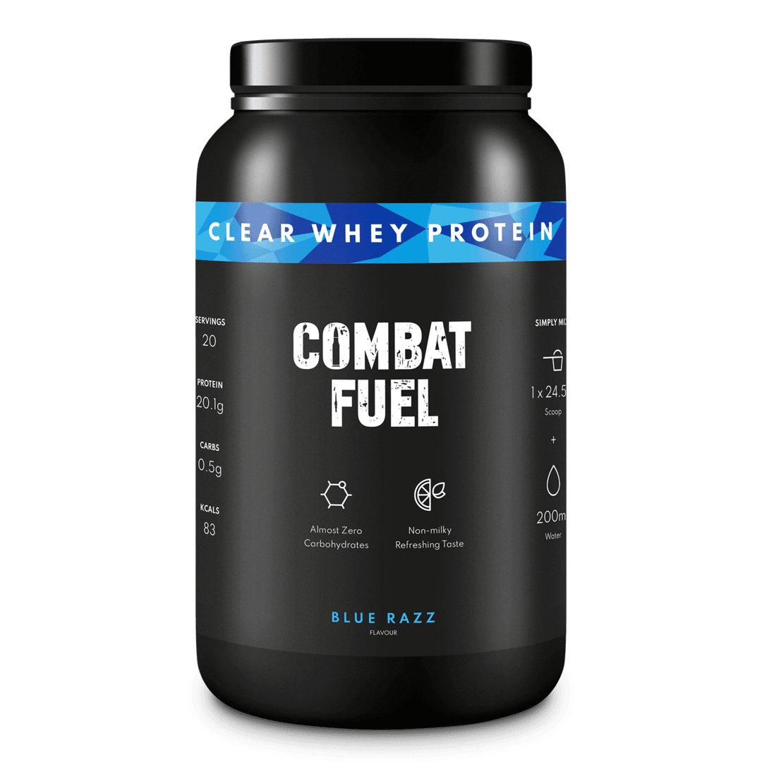 Combat Fuel Clear Whey | 20gms Hydrolysed Whey Isolate | 83 Calories | 0.5gms Carbs | Refreshing Taste |
