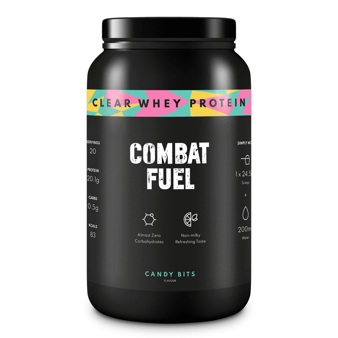 Combat Fuel Clear Whey | 20gms Hydrolysed Whey Isolate | 83 Calories | 0.5gms Carbs | Refreshing Taste |