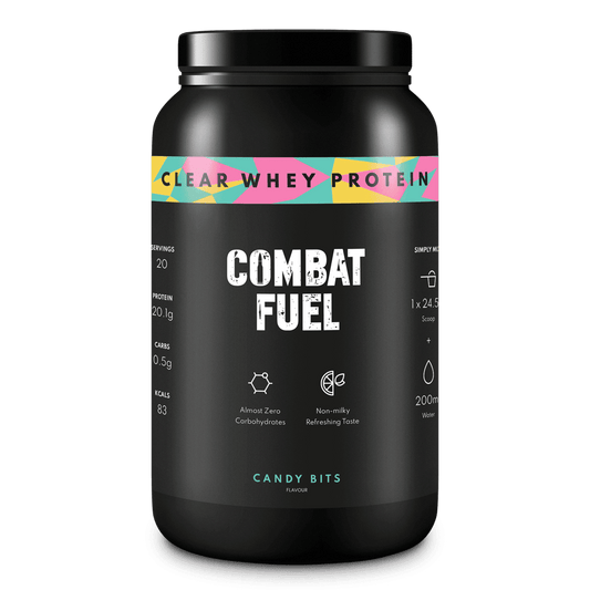 Combat Fuel Clear Whey | 20gms Hydrolysed Whey Isolate | 83 Calories | 0.5gms Carbs | Refreshing Taste |