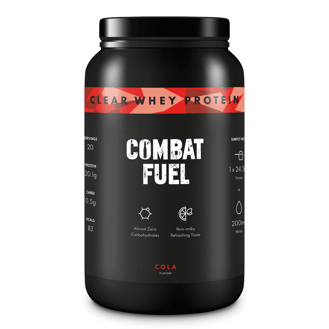 Combat Fuel Clear Whey | 20gms Hydrolysed Whey Isolate | 83 Calories | 0.5gms Carbs | Refreshing Taste |