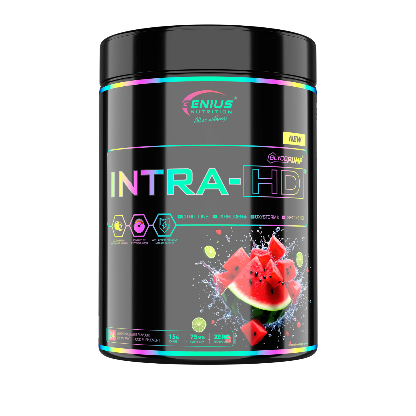 Genius Nutrition INTRA-HD | 11gms GlycoGex® (HBCD) | 5gms GlycoPump® (60% Glycerol) |