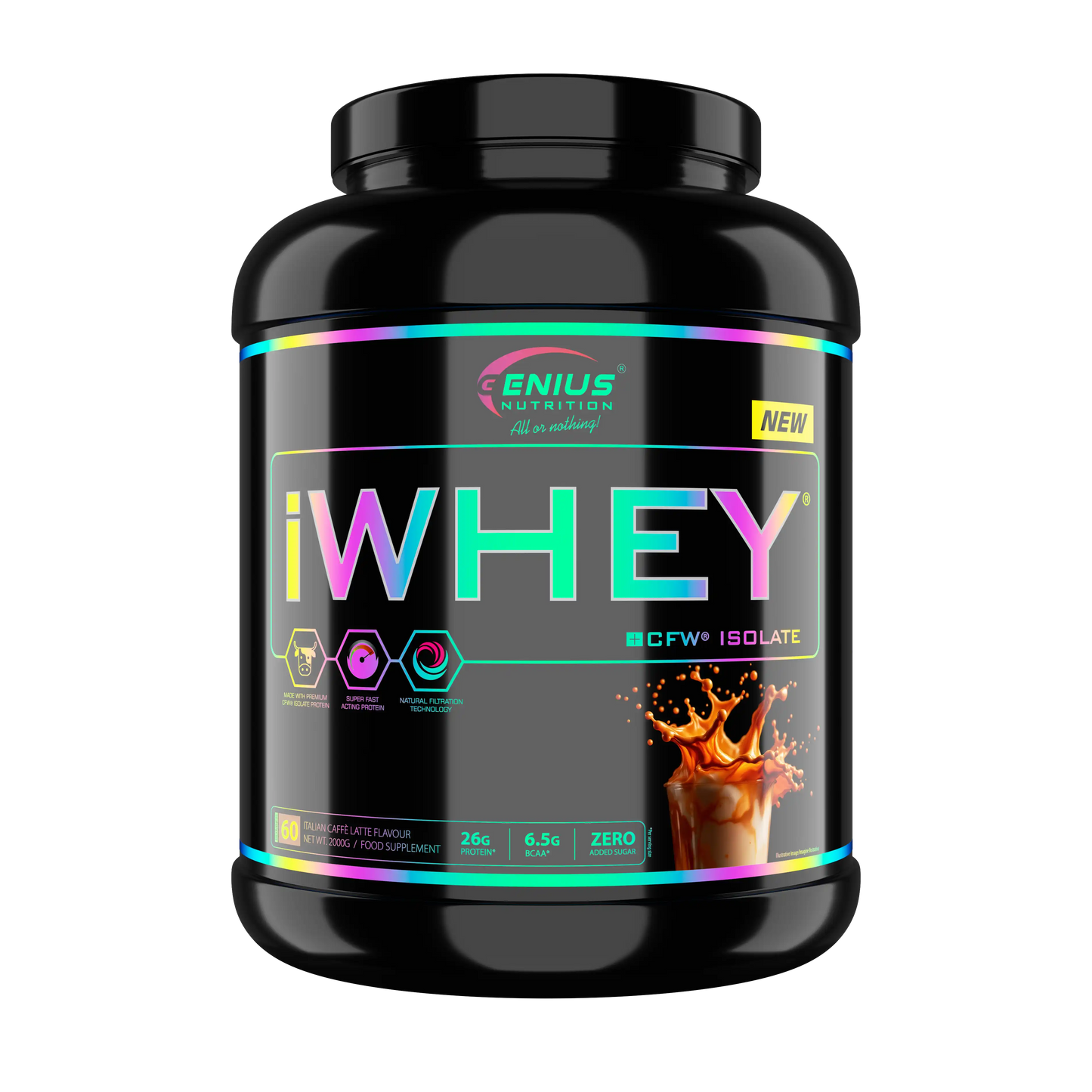 Genius Nutrition iWhey Isolate | 25-26 gms Protein | Natural Filtration |