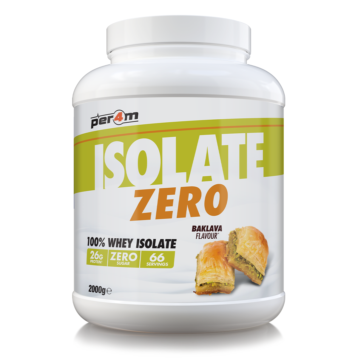 Per4M Whey Isolate Zero | 26gms Protein | Grass fed from Europe | 66 servings