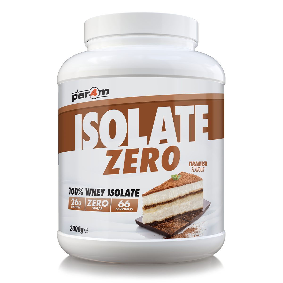 Per4M Whey Isolate Zero | 26gms Protein | Grass fed from Europe | 66 servings