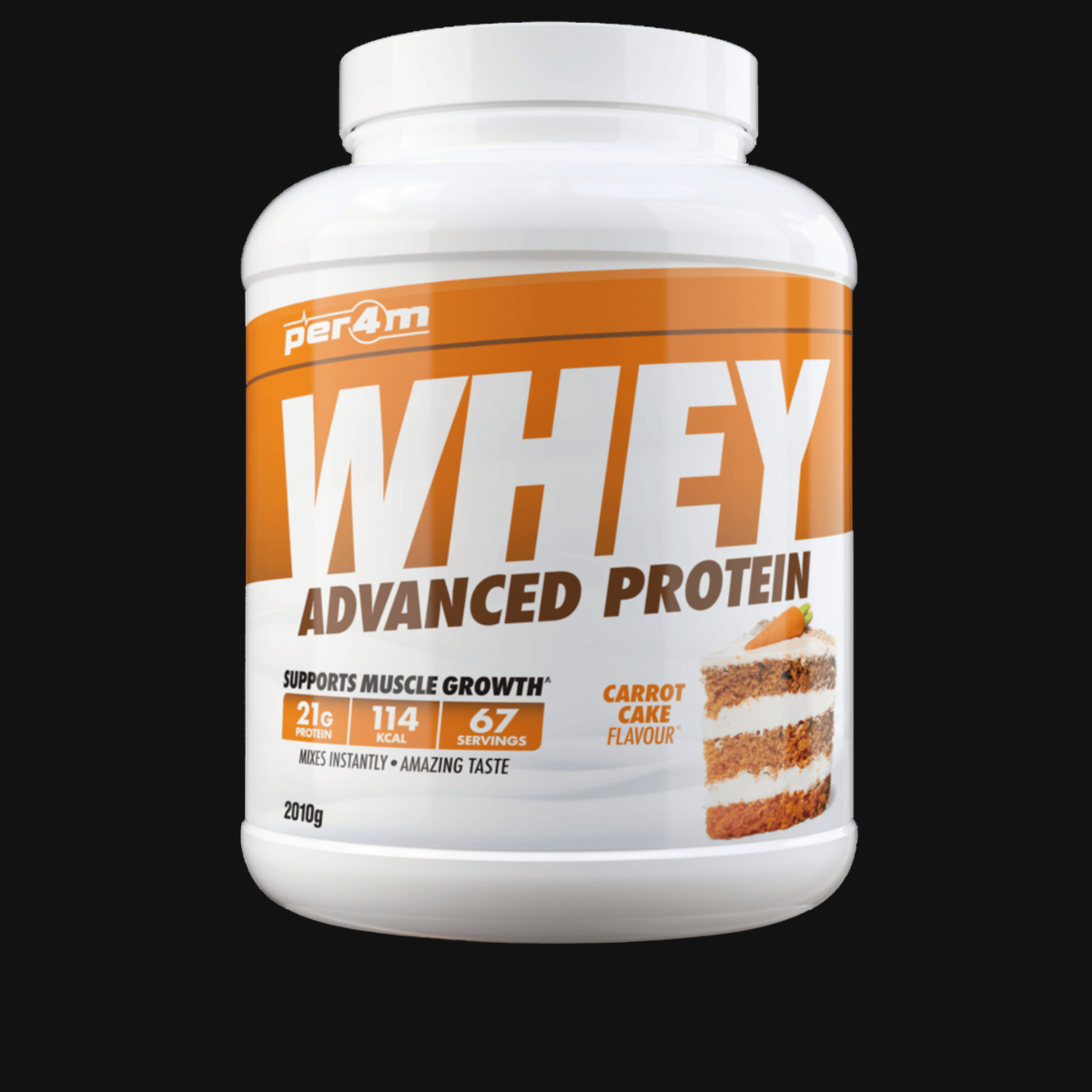 Per4m Advanced Whey | 21-22gms Protein | 113 Calories | 67 Servings | Amazing Tasting |