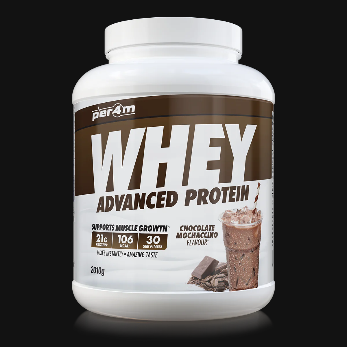 Per4m Advanced Whey | 21-22gms Protein | 113 Calories | 67 Servings | Amazing Tasting |
