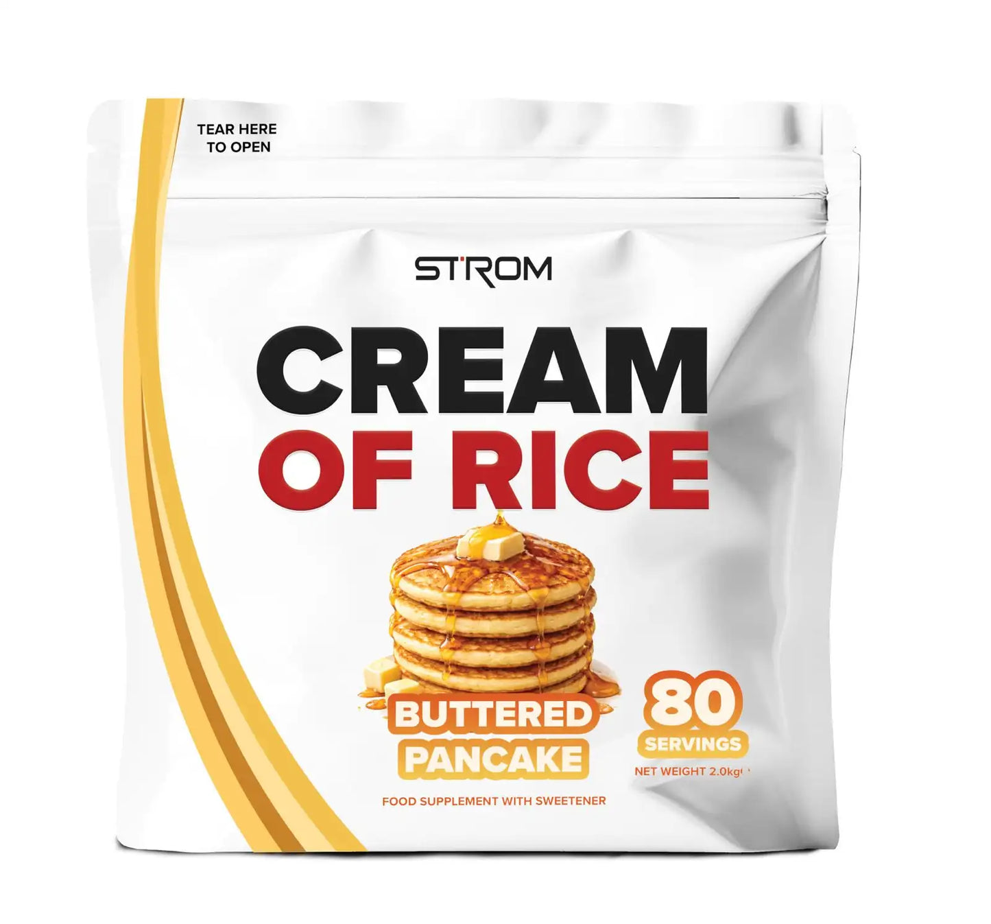 STROM Sports Cream Of Rice | 80 Servings | Added Chromium Picolinate