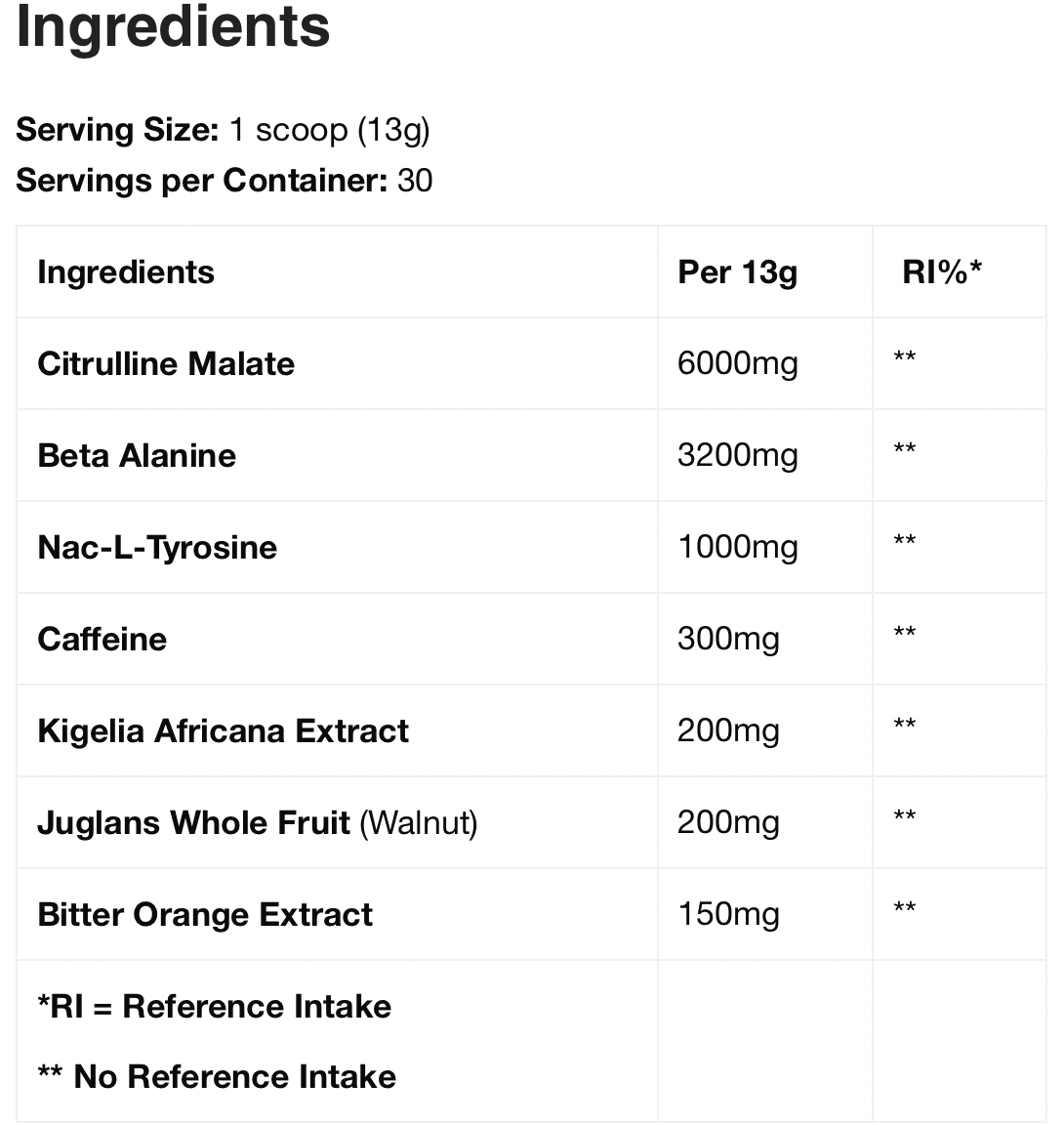 STROM Sports StimuMax Extreme Preworkout | 6grms Citrulline Malate | 1000mg L-Tyrosine | 300mg Caffeine | 200mg Juglans Whole Fruit | *Clumpy due to hygroscopic ingredients*