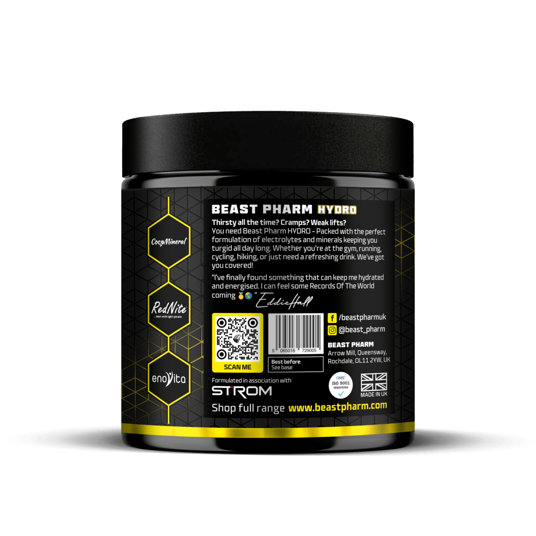 Beast Pharm Hydro | Cellular Hydration | Improve Skin Elasticity | 3 Patented Ingredients | 60 servings