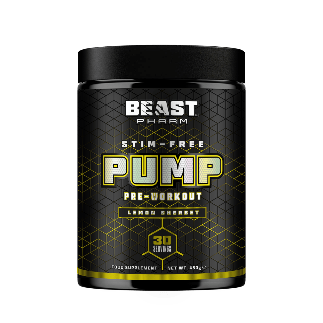 Beast Pharm Pump Pre Workout | Caffeine Free | Skin Bursting Pump | 8gms of Citrulline | 300mg CellFlo6® | 300mg Epicatechin |