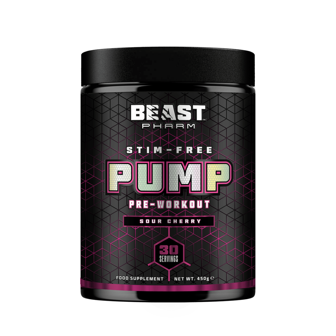 Beast Pharm Pump Pre Workout | Caffeine Free | Skin Bursting Pump | 8gms of Citrulline | 300mg CellFlo6® | 300mg Epicatechin |