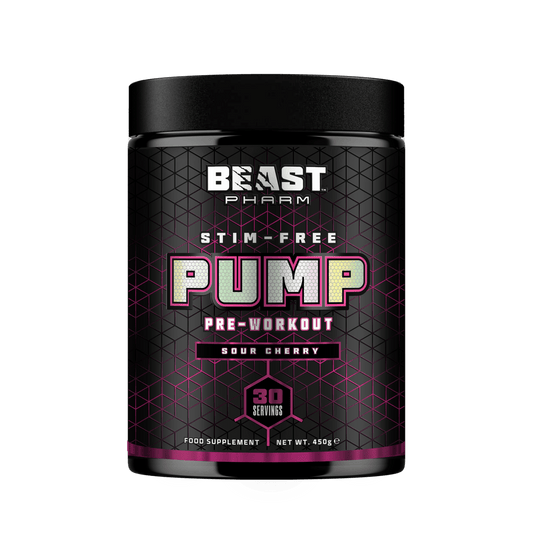 Beast Pharm Pump Pre Workout | Caffeine Free | Skin Bursting Pump | 8gms of Citrulline | 300mg CellFlo6® | 300mg Epicatechin |