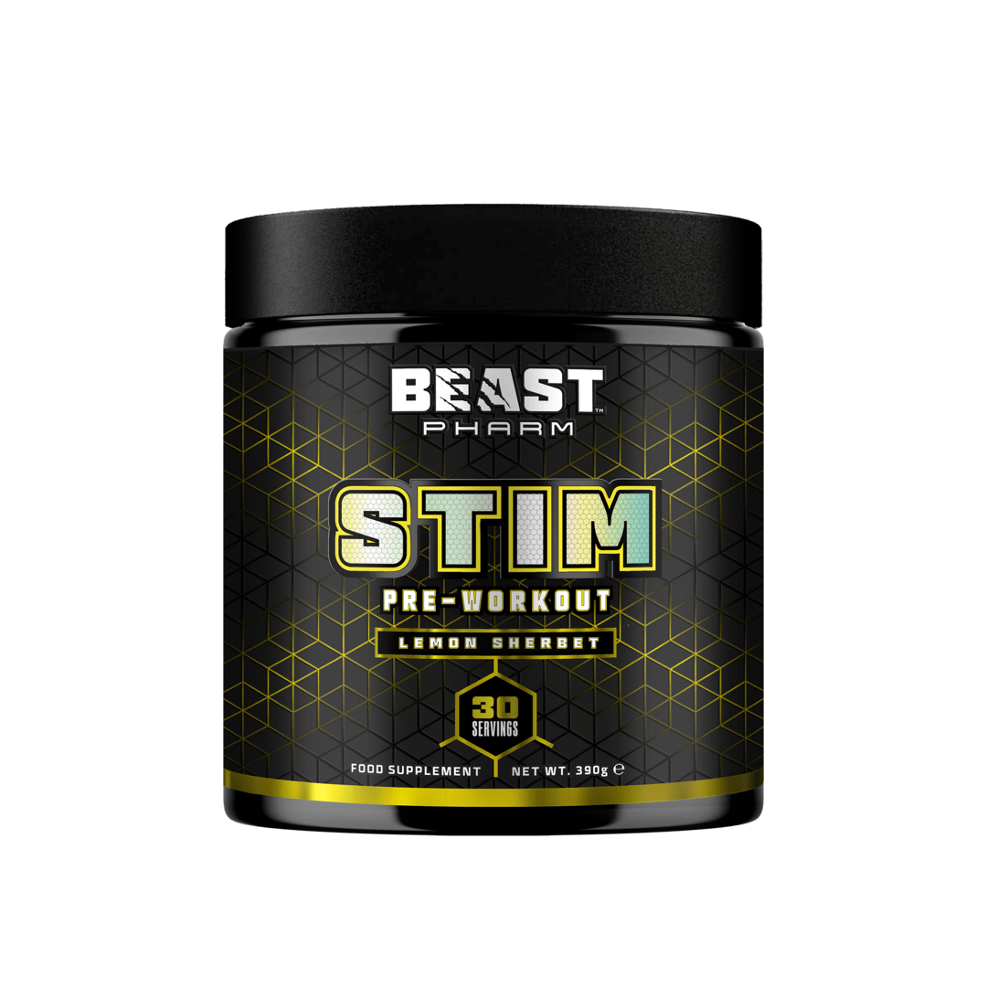 Beast Pharm STIM Pre-workout | Mental Clarity and Tamed Energy | 6gms Citrulline | 3.2gms Beta Alanine | 300mg Caffeine | 200mg Juglans Extract |
