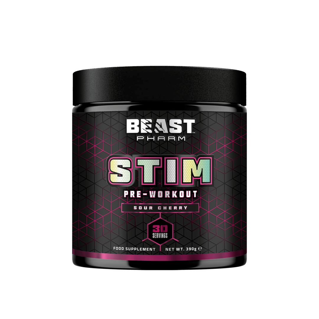 Beast Pharm STIM Pre-workout | Mental Clarity and Tamed Energy | 6gms Citrulline | 3.2gms Beta Alanine | 300mg Caffeine | 200mg Juglans Extract |