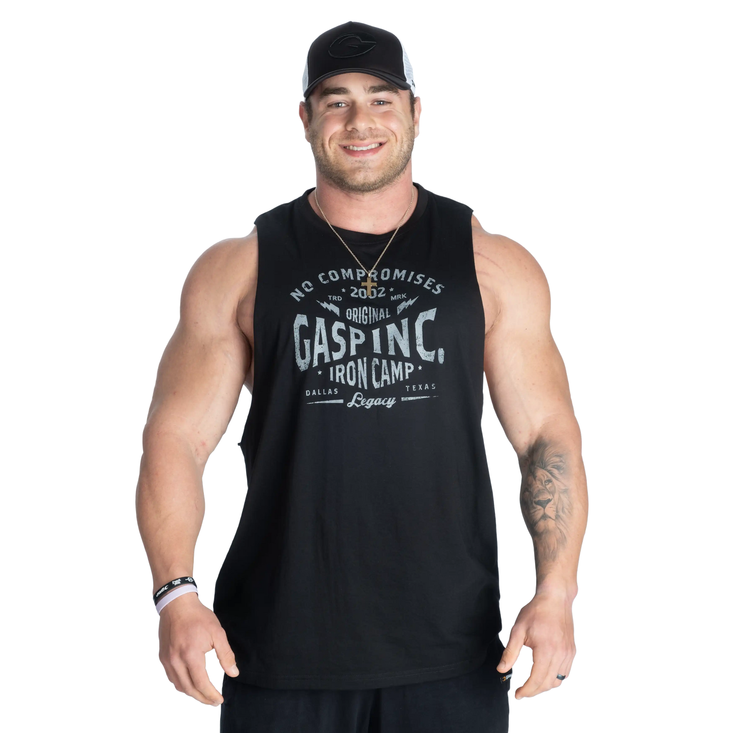 Gasp Original Cut Out Tank | Soft Hand Feel | Raw Edges |