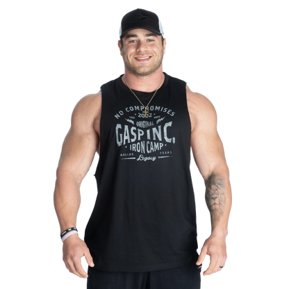 Gasp Original Cut Out Tank | Soft Hand Feel | Raw Edges |