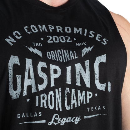 Gasp Original Cut Out Tank | Soft Hand Feel | Raw Edges |