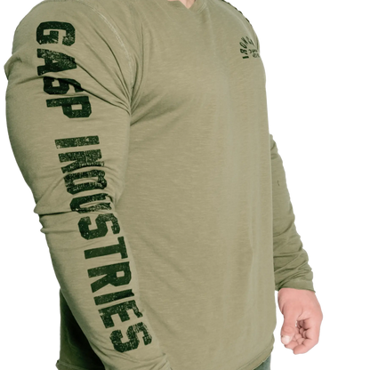 Gasp Throwback LS Tee | 100% Slub Cotton | Raw Edges |