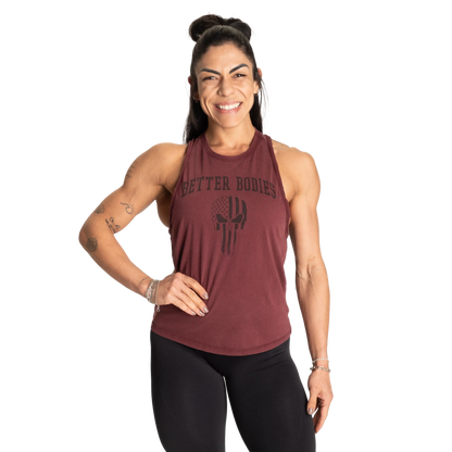 Better Bodies Skull Empire Tank | Soft Washed Cotton | Vintage Look | Raw Edges |