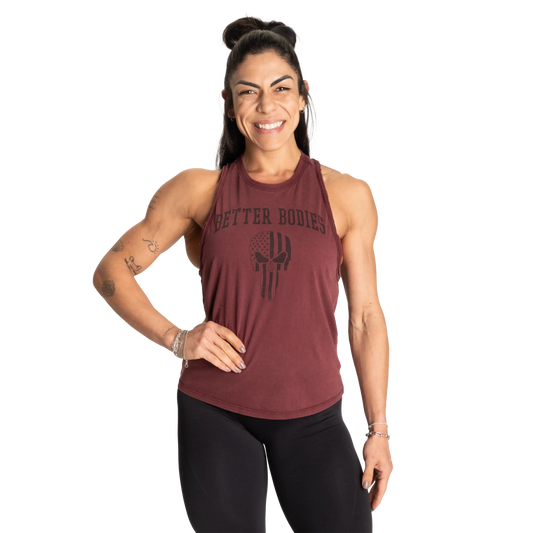 Better Bodies Skull Empire Tank | Soft Washed Cotton | Vintage Look | Raw Edges |