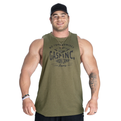 Gasp Original Cut Out Tank | Soft Hand Feel | Raw Edges |