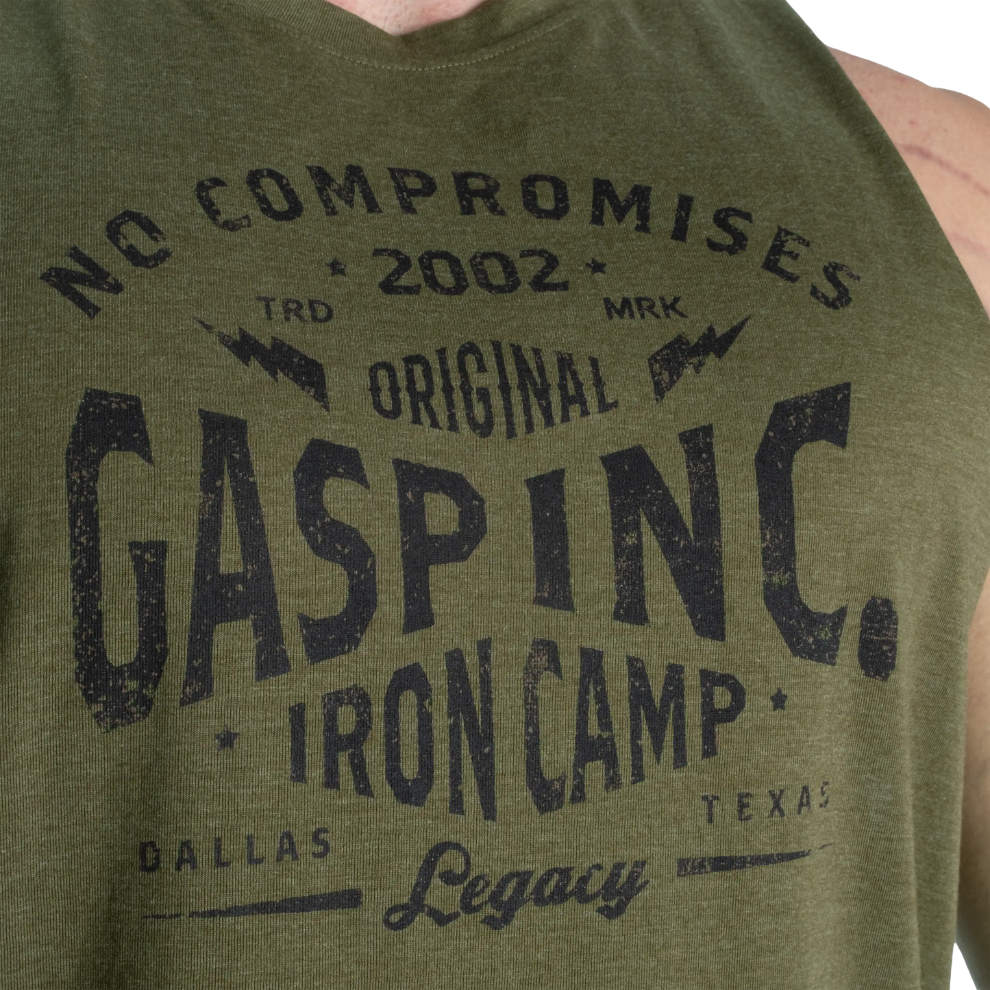 Gasp Original Cut Out Tank | Soft Hand Feel | Raw Edges |