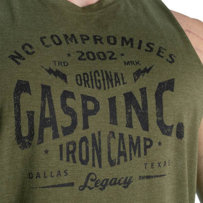 Gasp Original Cut Out Tank | Soft Hand Feel | Raw Edges |