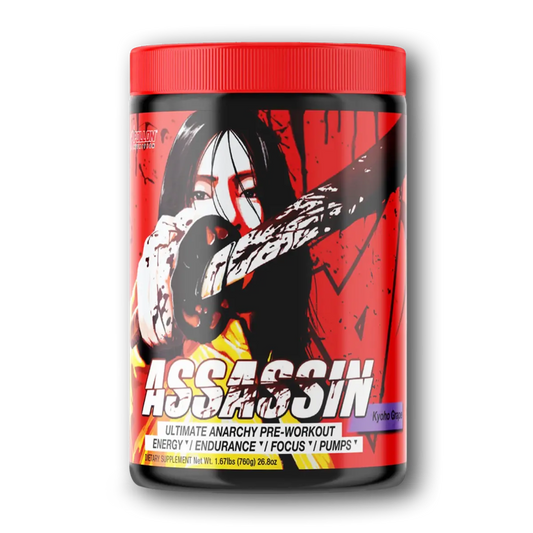 Apollon Nutrition Assassin V9 Ultimate Anarchy | 600mg Caffeine | 1gm of Alpha GPC | 5gms Tyrosine | 750mg Thinfen™ | 600mg NeuroPea™ |