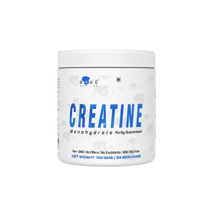 Bake Nutrition Creatine Monohydrate | 95% Purity | 100gms | 33 servings |