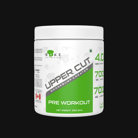 Bake Nutrition Upper Cut Pre workout | 4gms Citrulline | 300mg Caffeine | 2.5gms Beta Alanine |