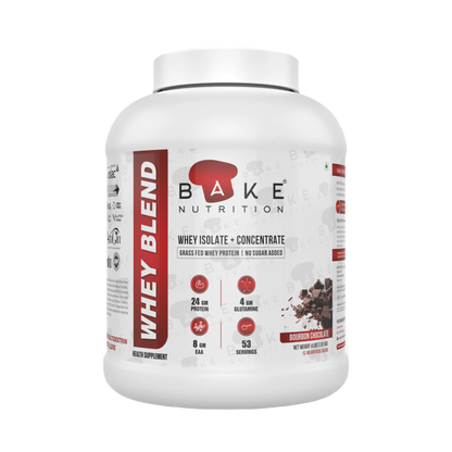 Bake Nutrition Whey Blend | Grass Fed Whey | Infused with DigeZyme® and AstraGin® | Whey Isolate & Concentrate | 55 servings |